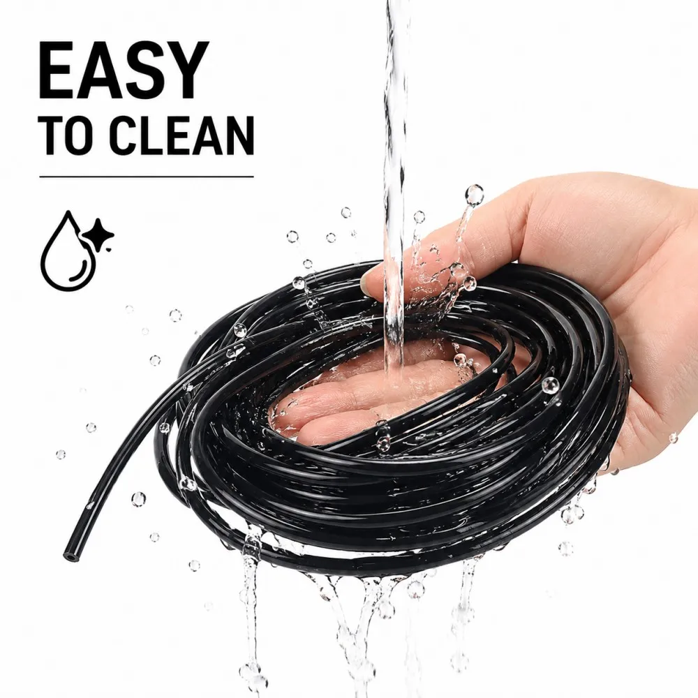 Fo Grade Black Silicone Capillary Tube, Flexible Non-Toxic Soft Hose  0.3-5, Drinking Water Pipe Liqu Connection Tubin