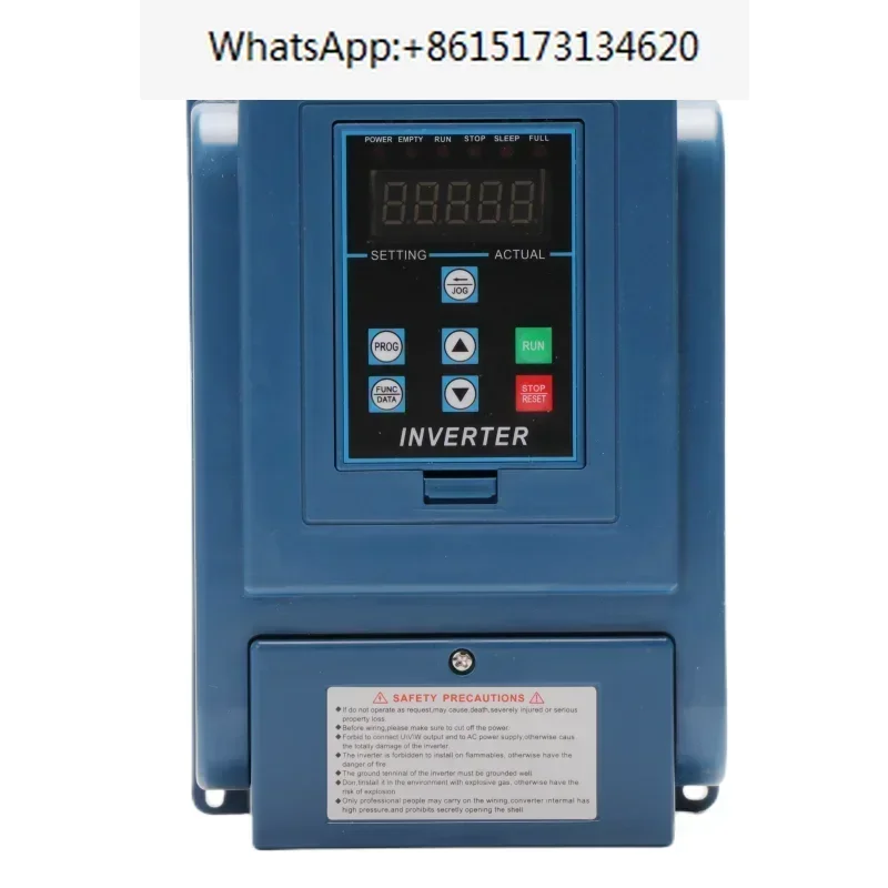 220V 1PH 1.5KW VFD single-input single-outlet frequency conversion speed controller for constant pressure water supply