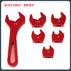 Single head union AN aluminum wrench interchangeable head socket wrench wrench tool kit AN3 AN4 AN6 AN8 AN10 AN12