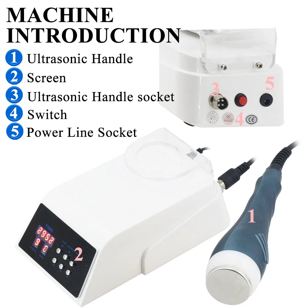 Máquina de Terapia de Ultrasonido de 1mhz, Dispositivo de Fisioterapia Portátil para Masaje Corporal, Relajación Muscular, Uso Doméstico, Mango Azul Oscuro