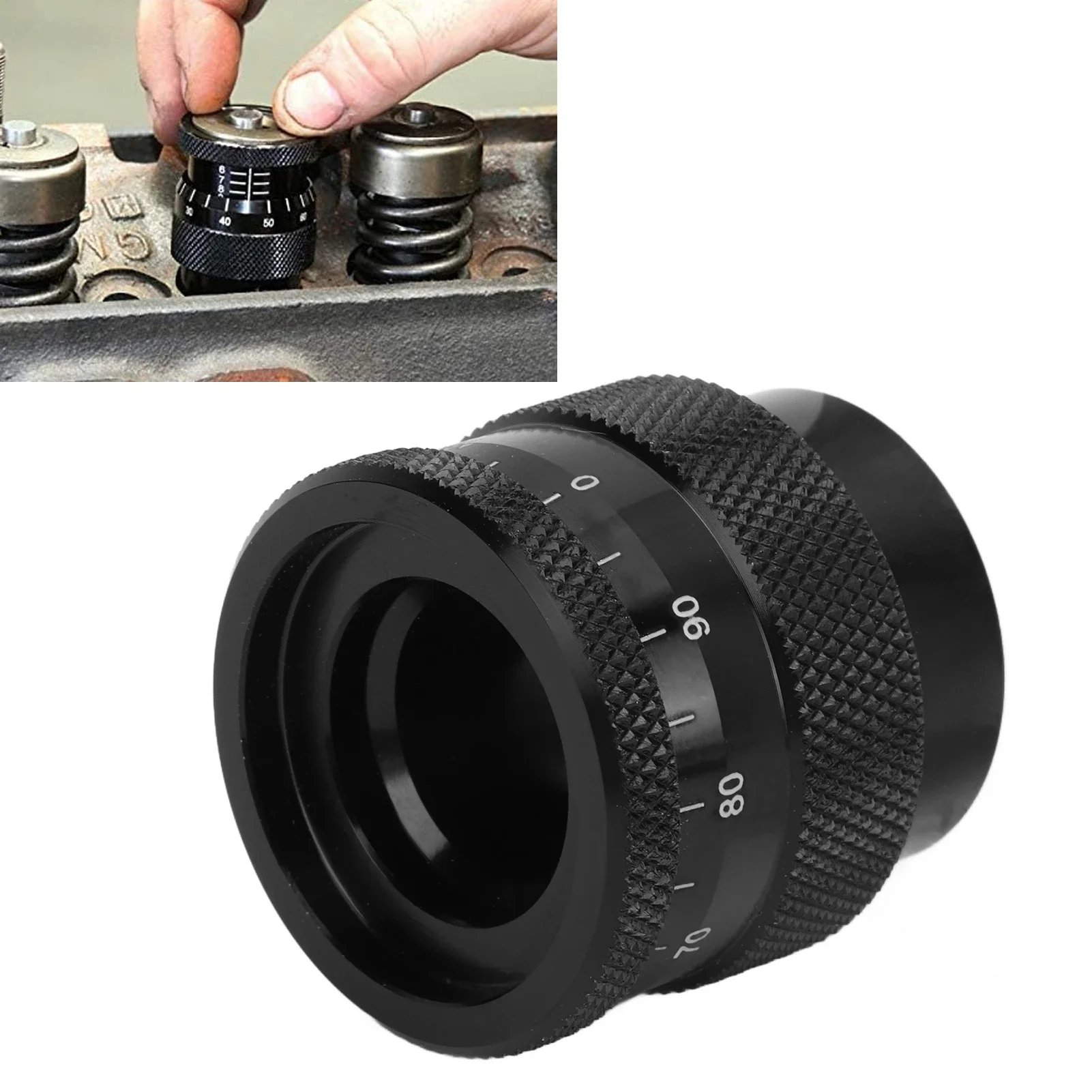 

Valve Spring Height Micrometer Aluminium Alloy 1.600‑2.200in Height Range for Most V8 Engine Black
