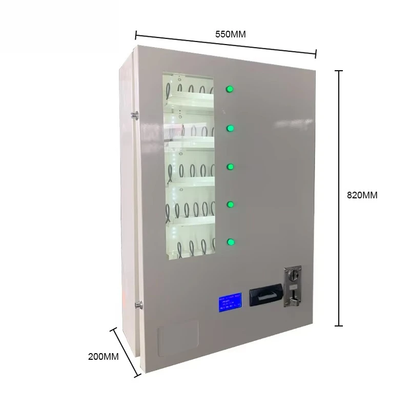 Máquina Expendedora de Pegatinas con 5 Selecciones y Múltiples Métodos de Pago para Bares, Universidades, Parques y Centros Comerciales, Apta para Pegatinas y Tarjetas de Juego