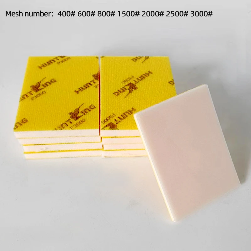 60PCS Sanding Sponge 400-3000 Grit Washable and Reusable Wet Dry Sanding Blocks for Metal Wood Polishing Abrasive Tool 75*100mm