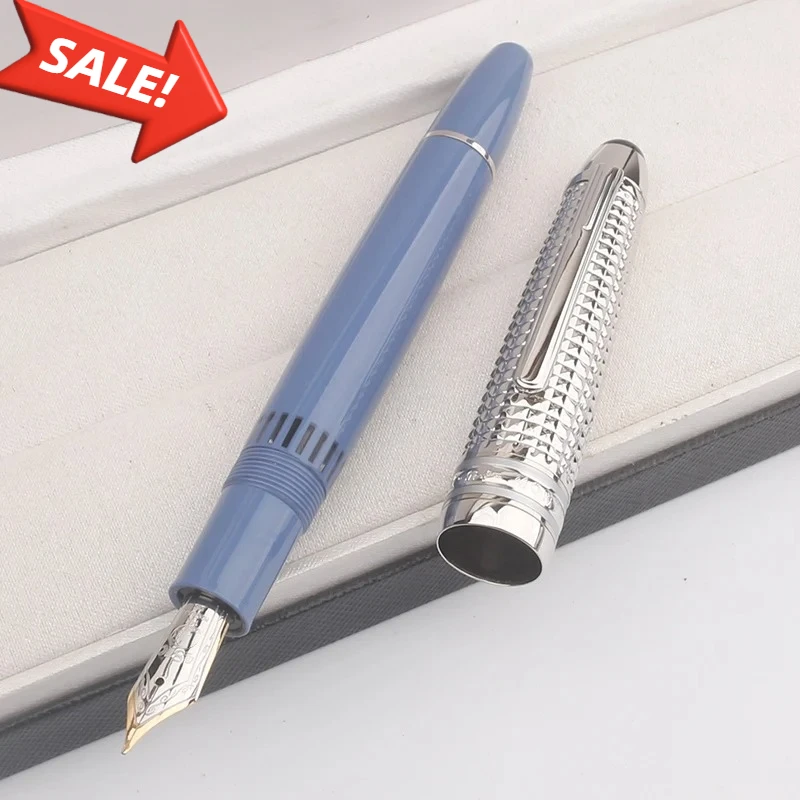 

Ограниченная серия MSK, поршневая перьевая ручка MB 4810, черный, синий, смола, серийный номер, роскошные ручки для офиса и письма