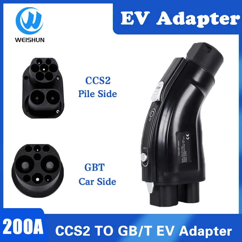 CCS2 to GB/T EV Converter Adapter DC  200A CCS Combo 2 to GBT Electric Vehicle Charging Adaptor 1000V 200KW