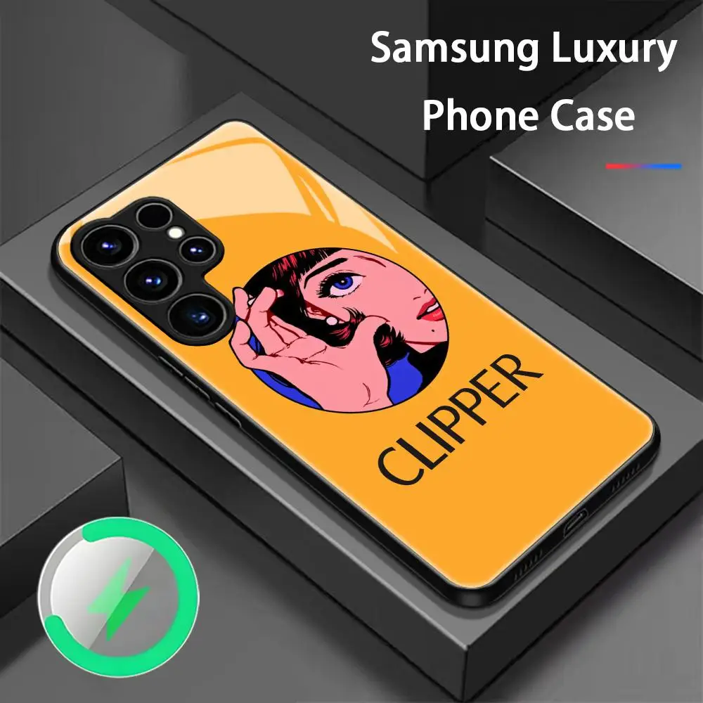 CLIPPER Phone Case For Samsung S26 S25 S24 S23 S22 S21 S20 Plus Ultra Fold A Glass Magnetic Case