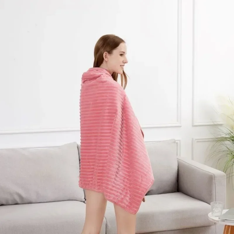 

Электрическое одеяло, портативное одеяло с электрическим подогревом USB, шаль, регулируемое фланелевое одеяло, зимняя накидка с быстрым подогревом