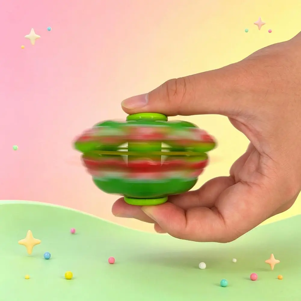 Corn Shaped Fingertip Spinning Gyro Ball Decompression Spiral Pressing Toy for Stress Relief Durian Flavor