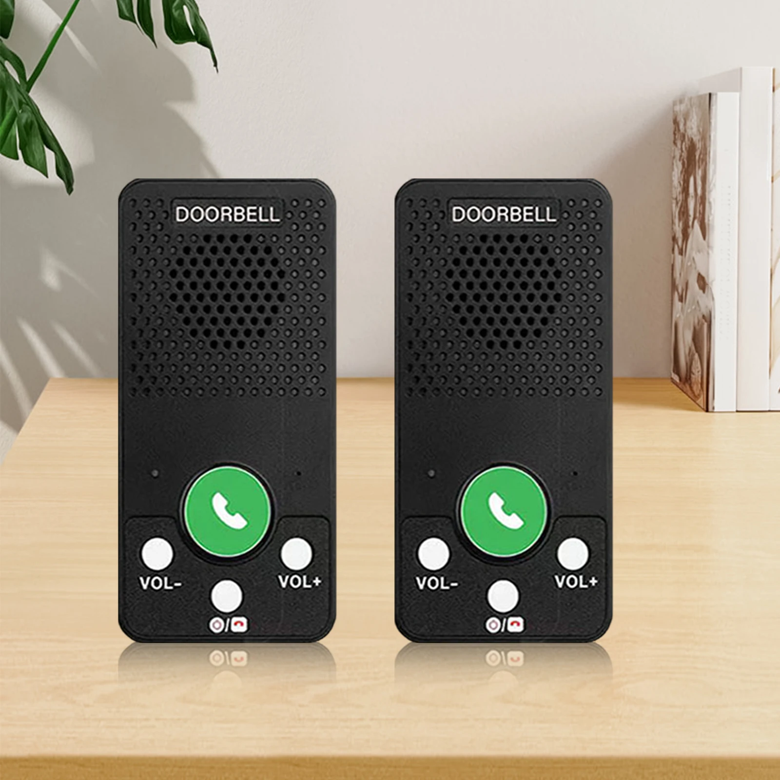 Full Duplex 2 Way Intercom with 4 Chimes 8 Volume Levels Hands-Free Wireless Intercom System for Home House Office