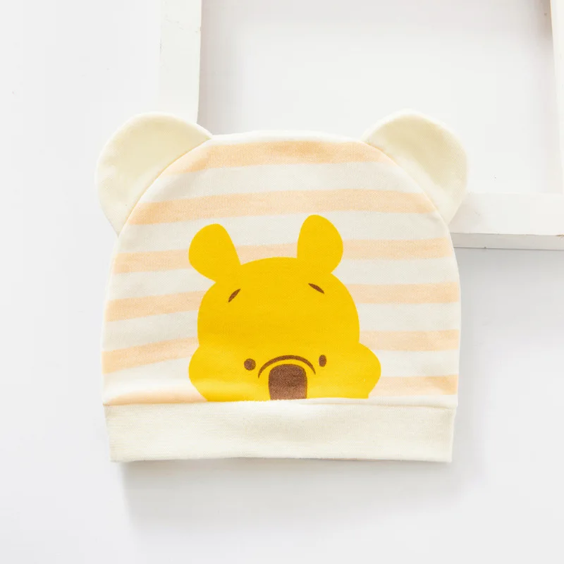 Cartoon Soft Cotton Newborn Hat Winnie the Pooh Baby Cap Summer Soft  newborn Baby Boys Girls Caps