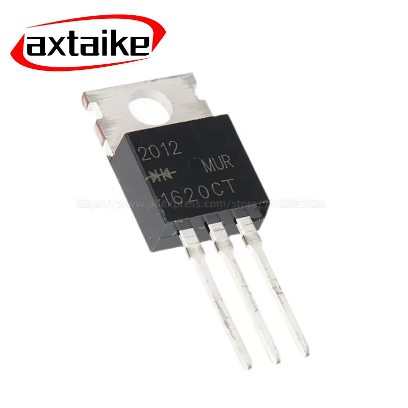 10PCS  Common Cathode Schottky MUR1620CTR Common positive 1620CT TO220 DIP 16A 200V Transistor