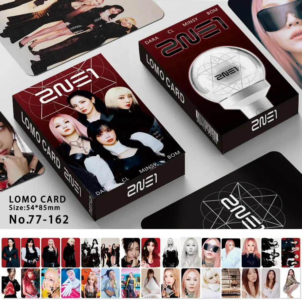 KPOP 2NE1 New 30 Double-sided Photo Cards CL Park Bom New Album Peripheral Real Photo Sandara MinzyPark Minzy LOMO Card Gifts