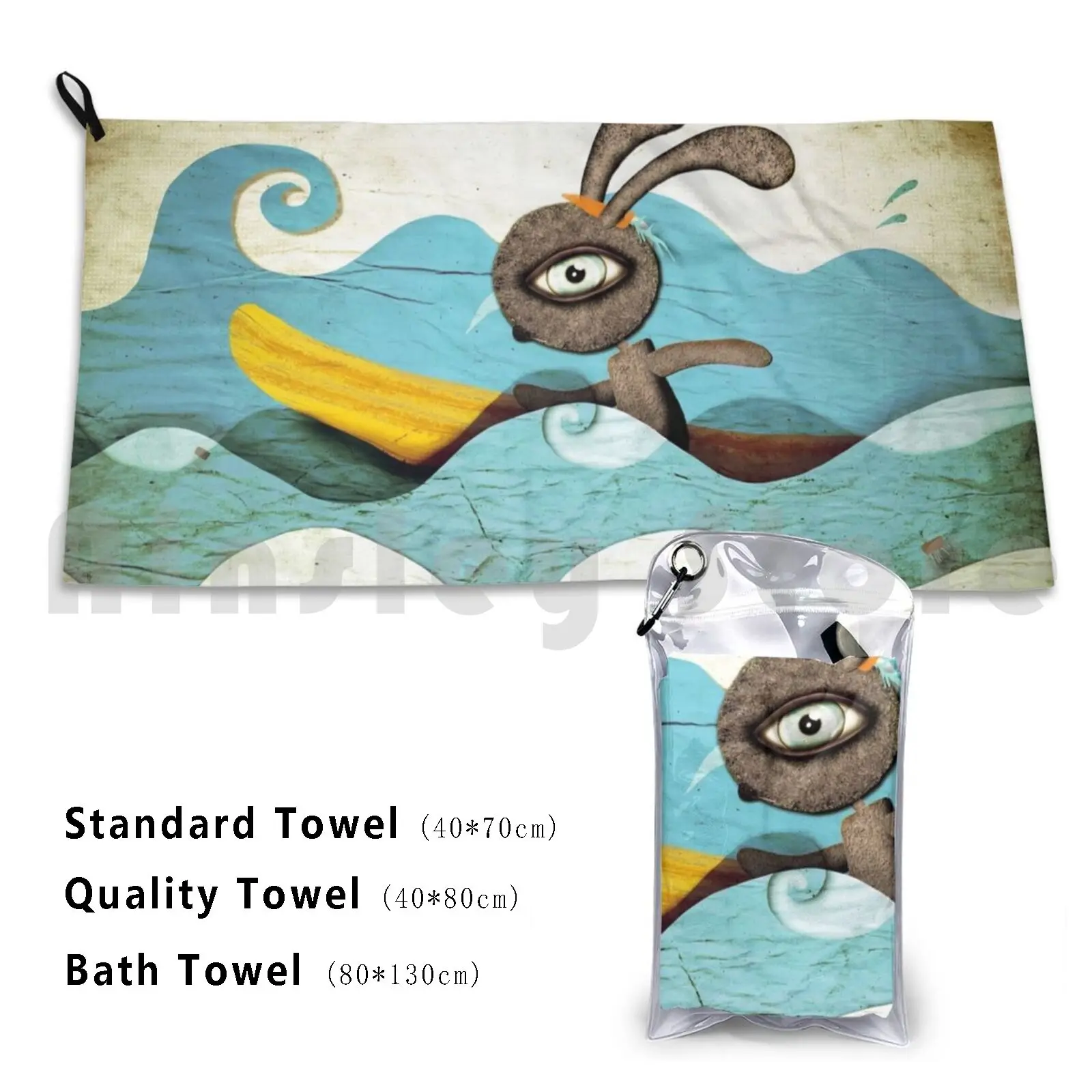 Surfing Waves Swirls Custom Towel Bath Towel Surfing Surf Waves Carrot Sea Water Sport Boy Children S Art