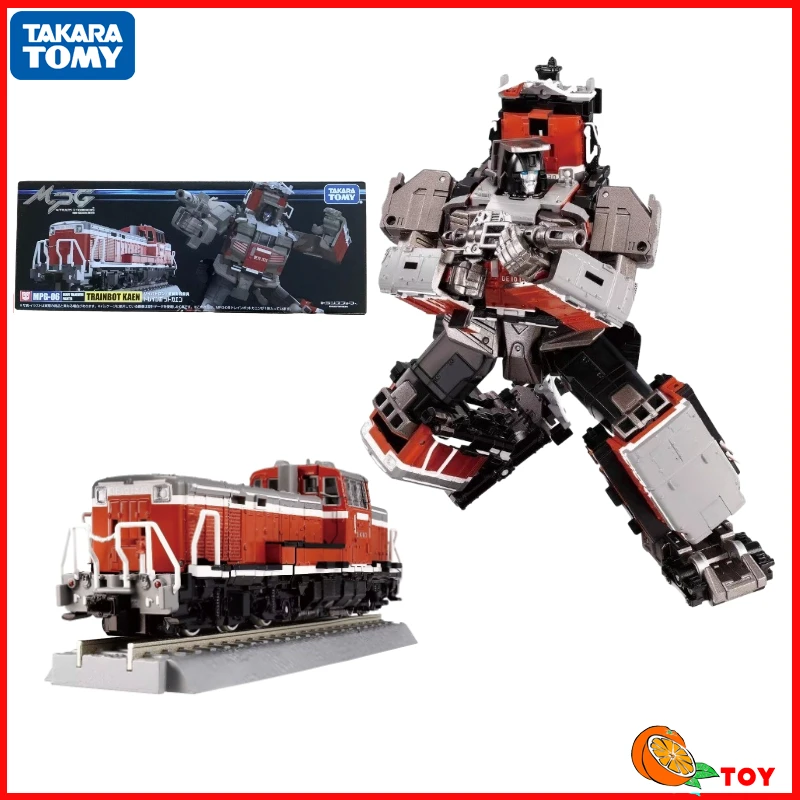 

В наличии Takara Tomy Трансформеры игрушки шедевр MPG-06 тяжелый маневр Trainbot Kaen фигурки героев подарки для детей Классические хобби