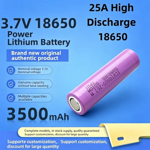 

18650 Power Battery 3500mAh 25A Discharge Rate for Electric Bikes, Scooters and Energy Storage Projects Reliable Performance
