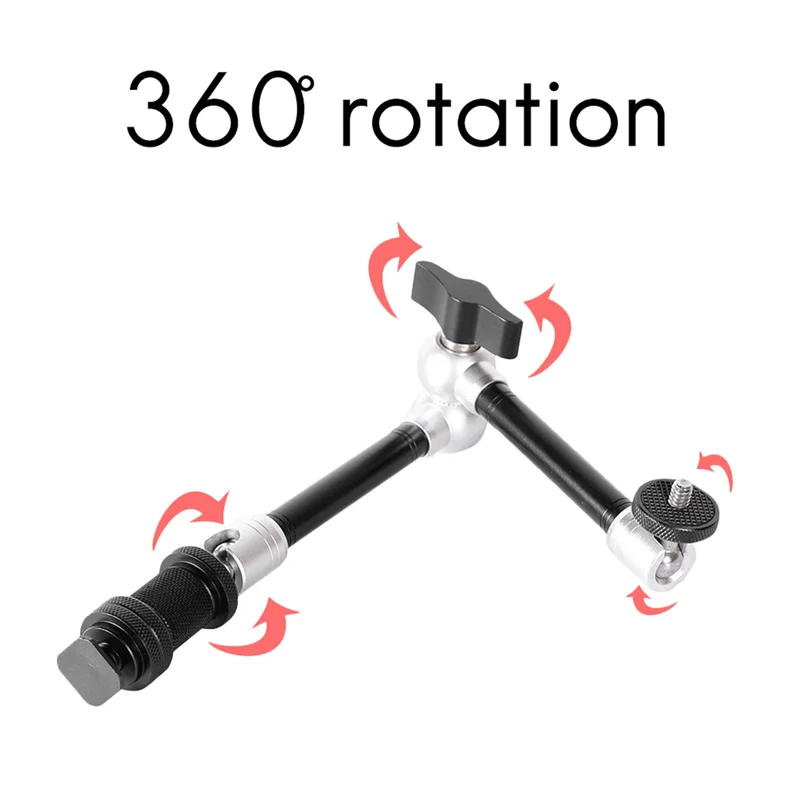 

Y19A 4Pcs 11 Inch Magic Arm Strange Hand For LED Light DSLR Rig LCD Monitor