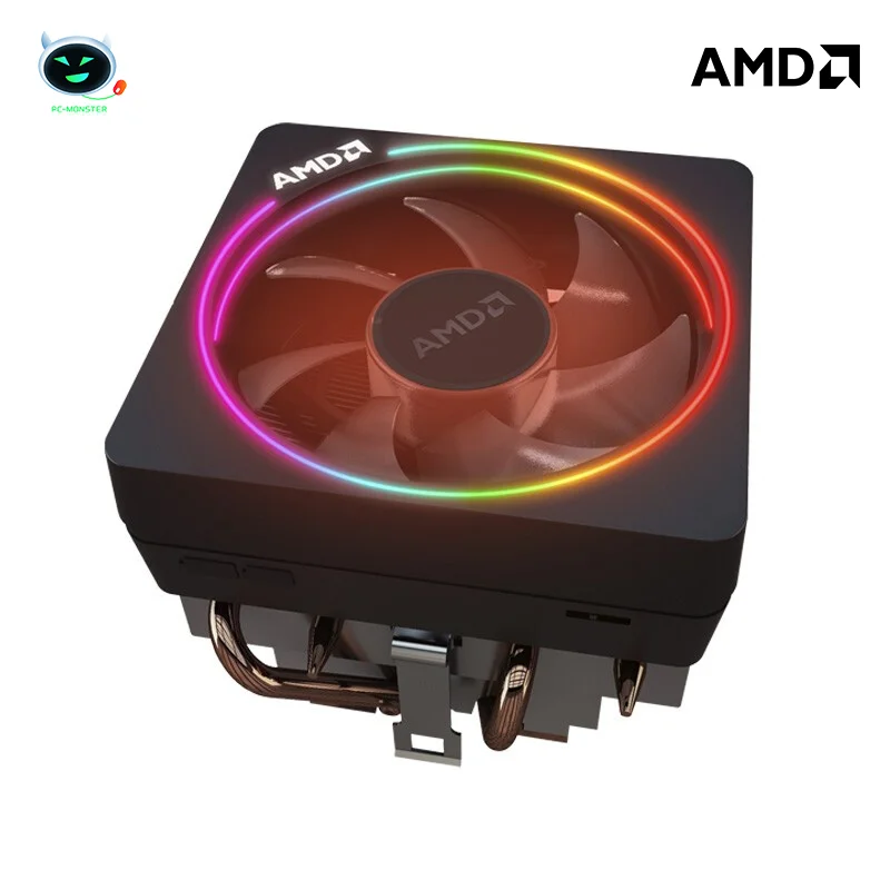 Imagem -02 - Dissipador de Calor Amd Ryzen Original Spire Wraith Prisma Fantasma Furtivo Fundo de Cobre Rgb com Luz Novo