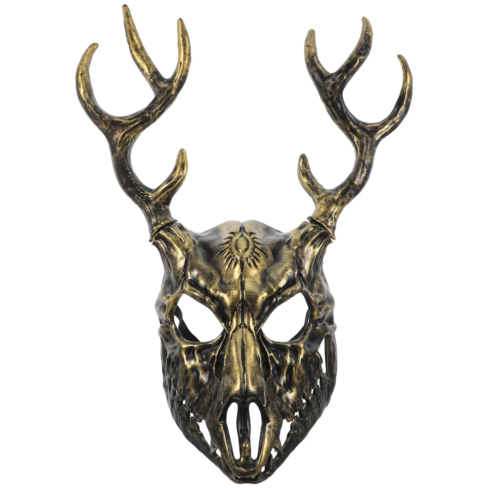 

Deer Horn Half Face Half Face Mask Halloween Deer Horn Mask Men Masks Men Animal Masquerade Mask Masks Halloween Horned