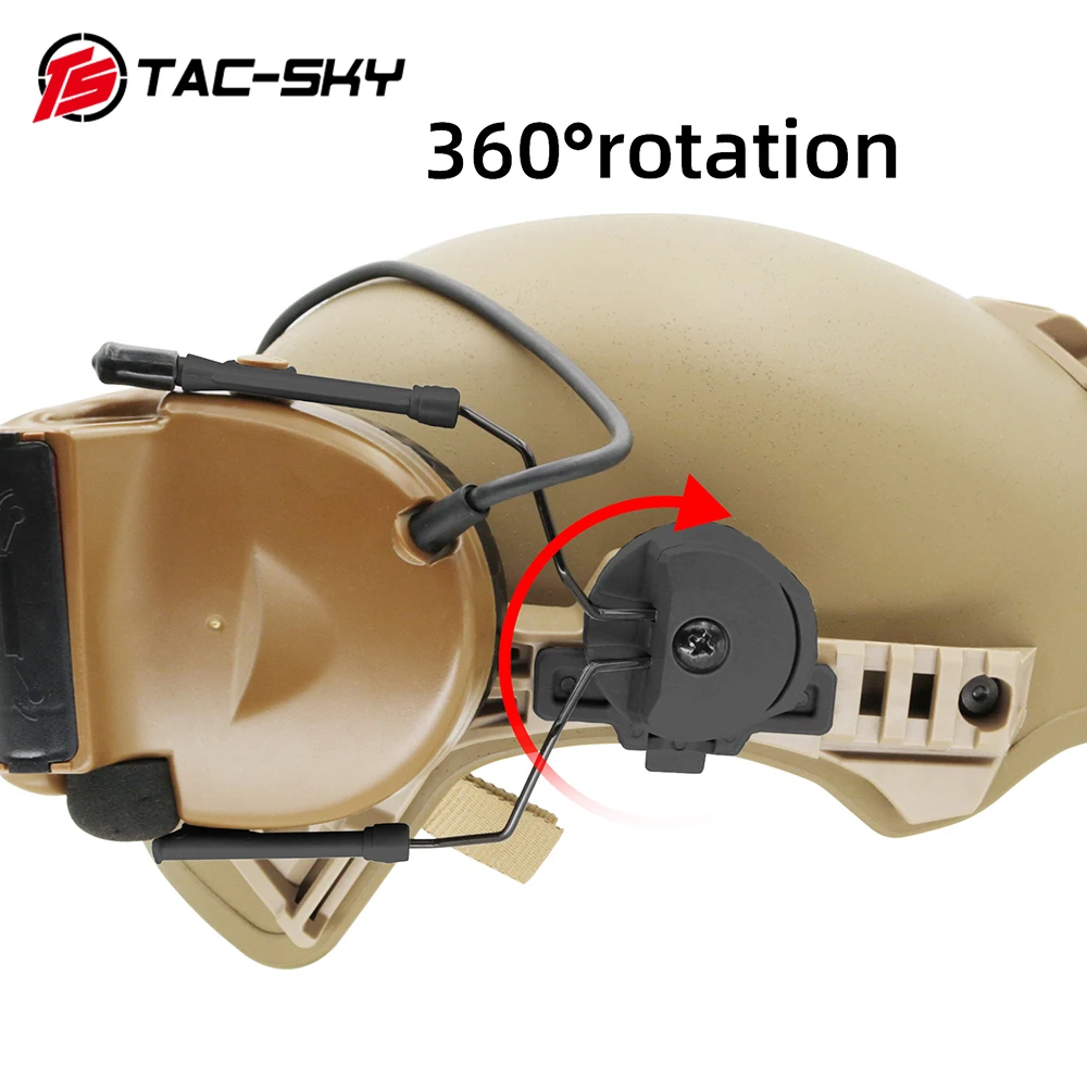 TAC-SKY التكتيكية سماعة خوذة محول تركيب ل ويندي TW نمط خوذة EX 3.0 سلسلة القضبان ل كومتا II III سماعة BK #5