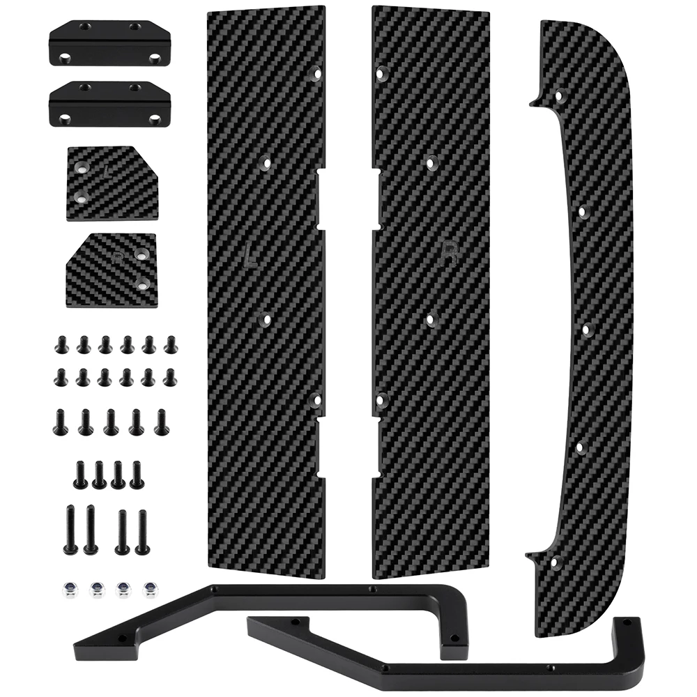 TRINOOD Carbon Fiber Chassis Skid Plate Lower Guard Set for 1/8 A-RRMA Infraction BLX 3S Upgrade Parts