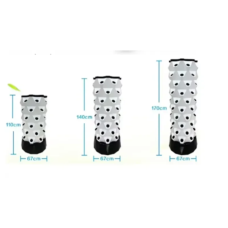 80 Hole Vertical Indoor Hydroponic Pineapple Tower System for Home Garden Planting