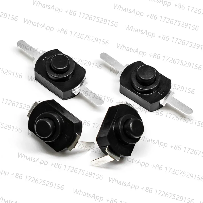 10PCS 1208YD 1288BM 1208-KD Flashlight Torch Control Switch Latching Self-locking Push Button DC30V 1A Flat Bending SMD PIN