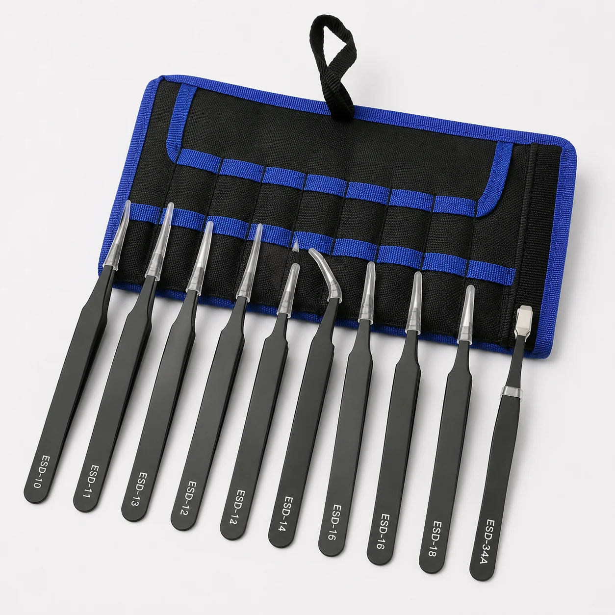Jewelry Repair & Watches Photos - 10Pcs ESD Anti‑Static Tweezers Set, Precision