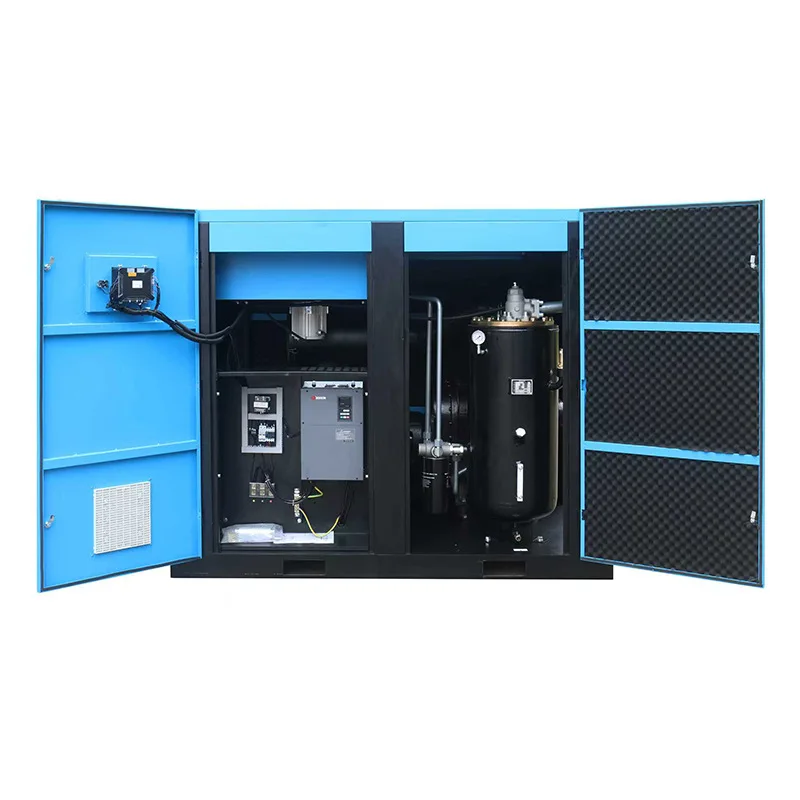 screw air compressor high pressure air pump energy saving permanent magnet frequency conversion non silent spiral air compressor