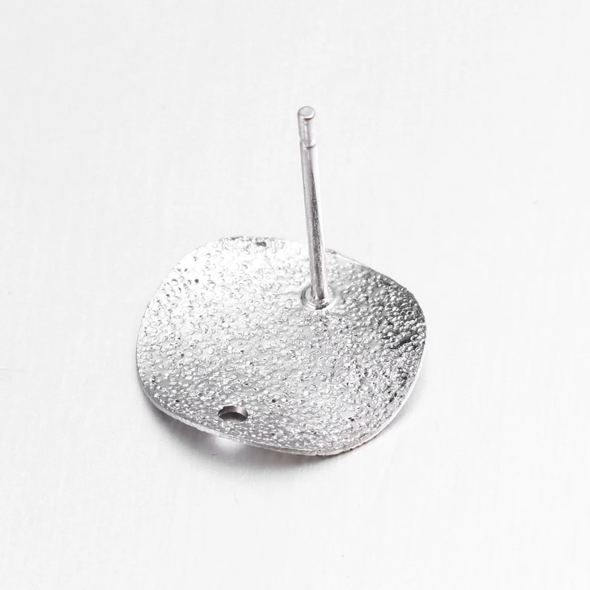 

20pc Earrings With Holes Alloy Flat Ear Jewelry Decor For Women Gift Silver Small Durable Fashion Party Wedding Daily Wear