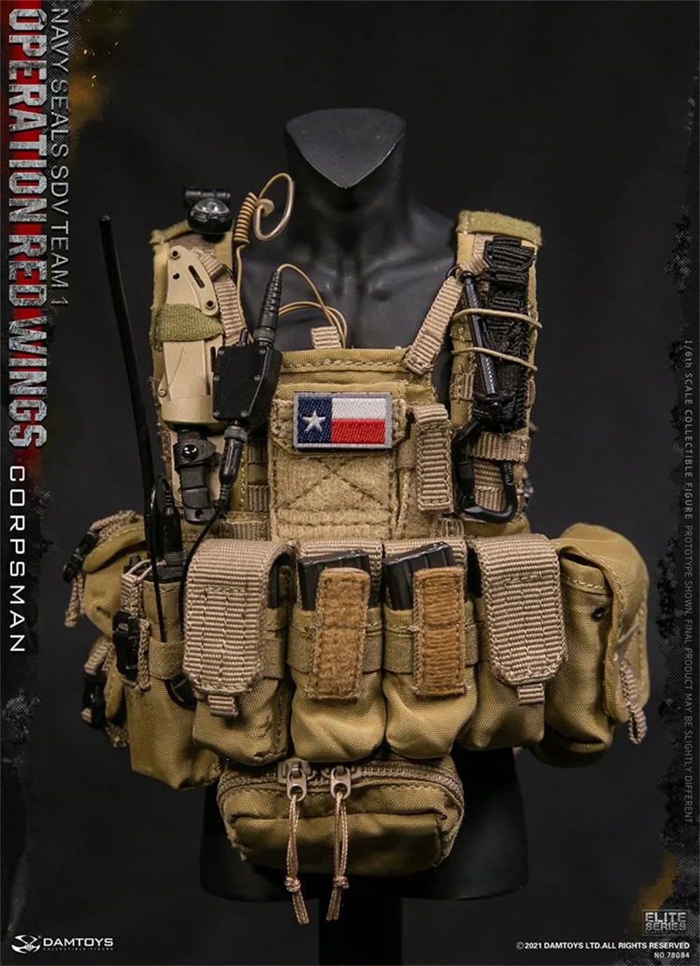 DAMTOYS DAM 78084 1/6 Navy Seals SDV Team 1 Operation Red Wings Corpsman Assault Backpack Medic Bags Pouch Accessories For Doll