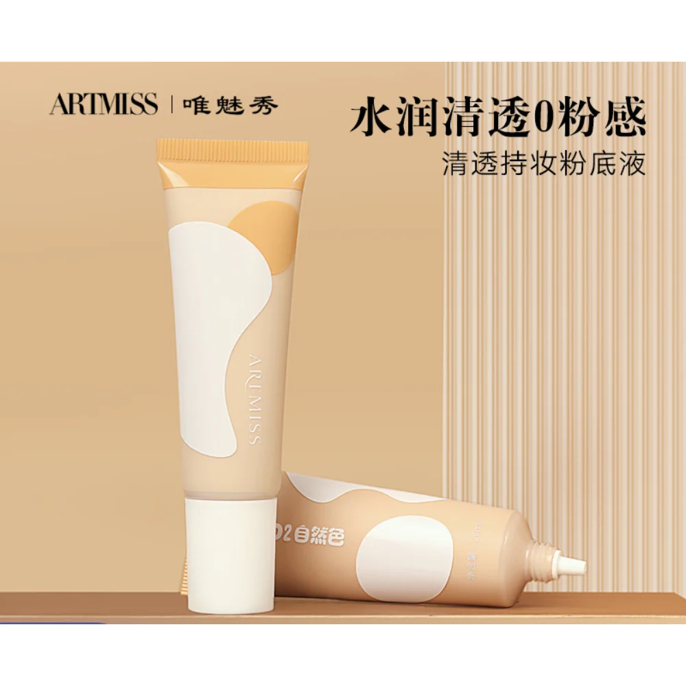 

ARTMISS Clear Foundation Concealer Oil-Control Moisturizing Long-Lasting and Brightening Waterproof Sweatproof Foundation Makeup