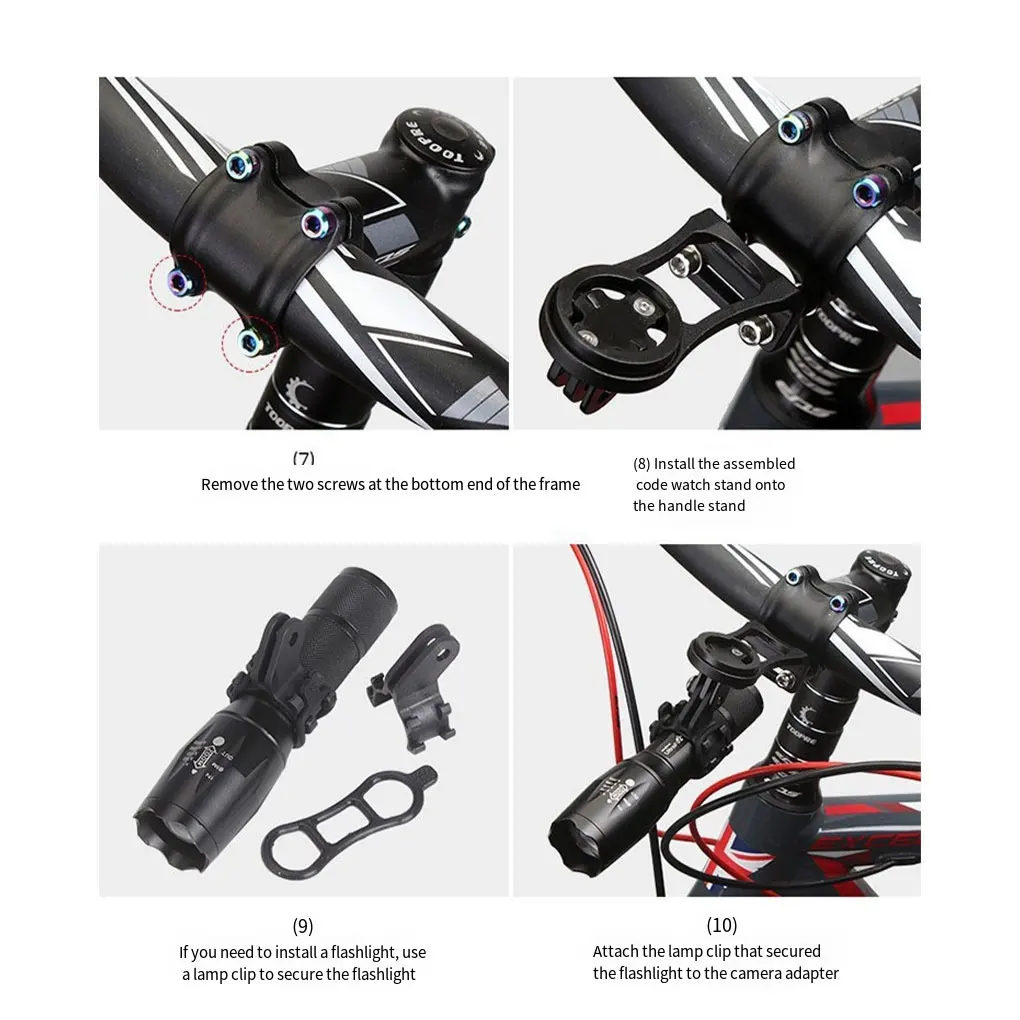 Stable Fixation Mount For Bicycle Computer Easy Installation And Universal Alloy Computer Mount