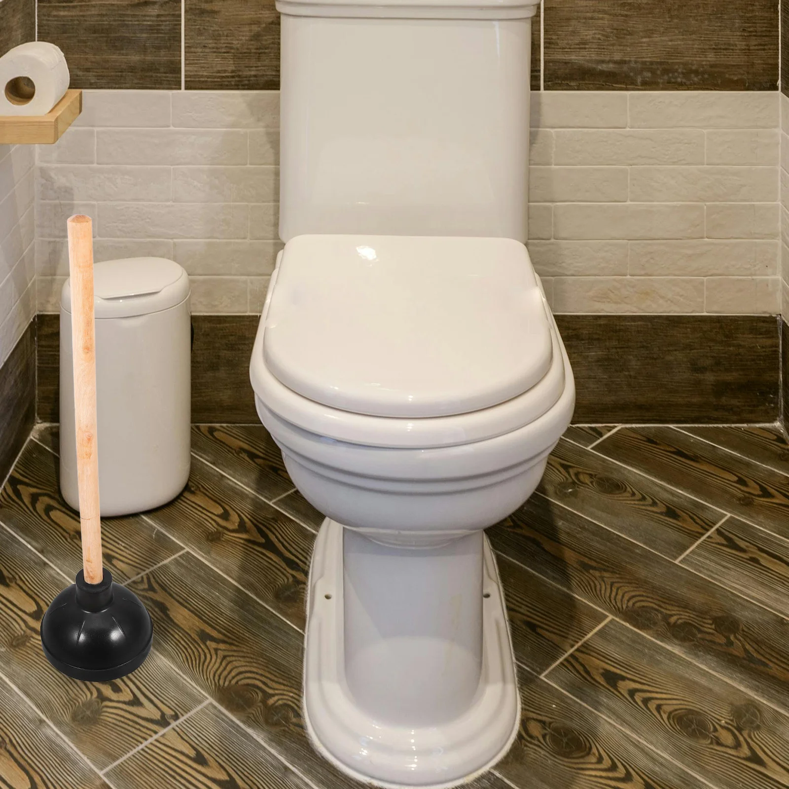 

1pc Rubber Toilet Plunger Heavy Duty Drain Unblocker For Bathroom Sink Shower Clog Remover Multi-Use Household Cleaning Tool