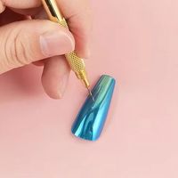 Nail Rivet Piercing Pen Gold Stainless Steel Nail Hand Dangle Drill Hole Maker Perforated Punk Nail Piercing Art Dangle Charms