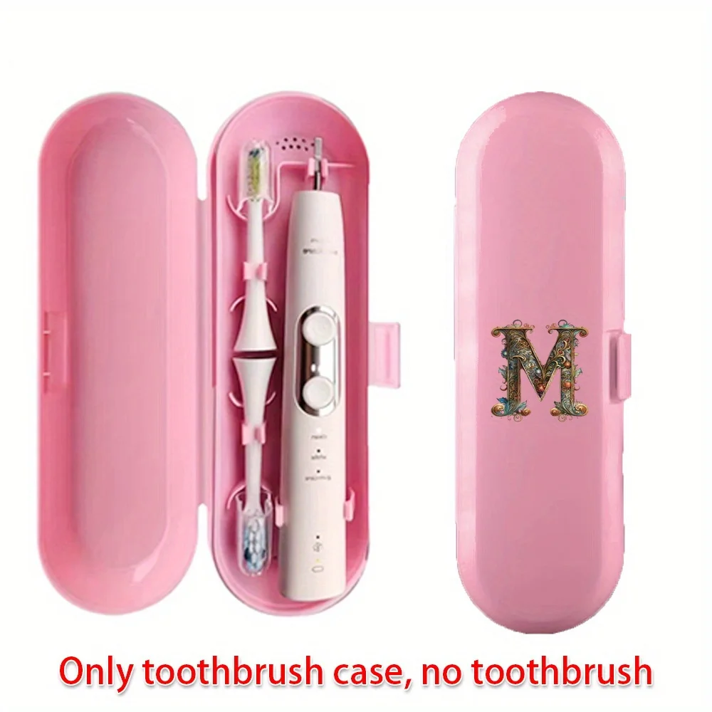 Travel Electric Toothbrush Case Portable Travel Outdoor Organizer Electric Toothbrush Protective Cover Graphic 26 Letter Pattern