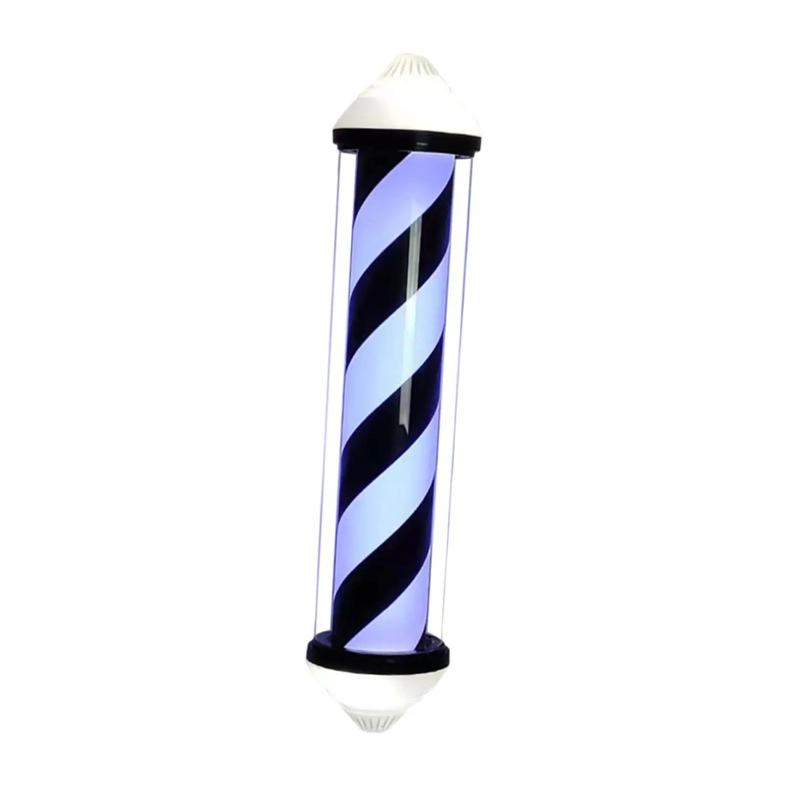 Barber Pole Light Wall Mount Lamp Hair Salon Open Sign Professional Waterproof Salon Rotating Light for Hair Salon Outdoor