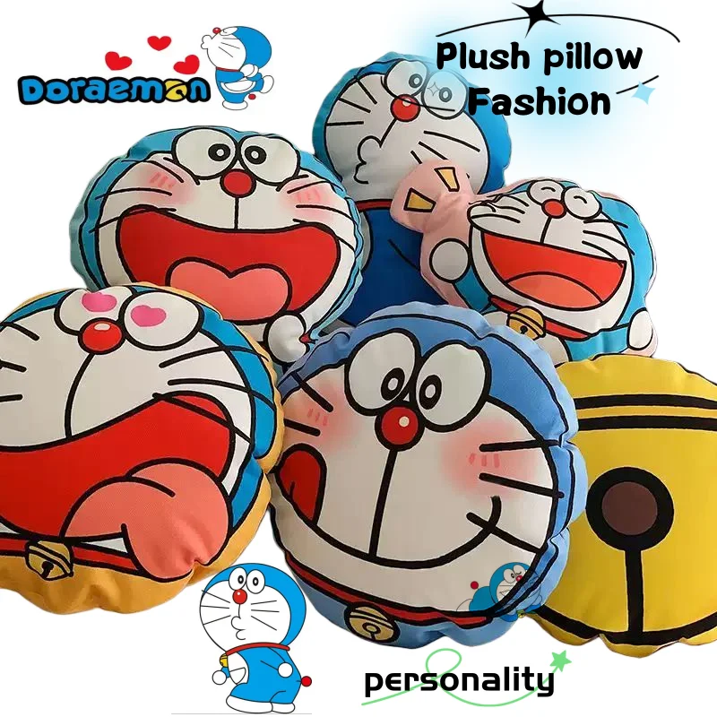 

Мягкая подушка-игрушка Дораэмон (робот-кошка), милый персонализированный мультяшный дизайн, креативная, модная, мягкая подушка-кукла, подарок для друзей на праздники