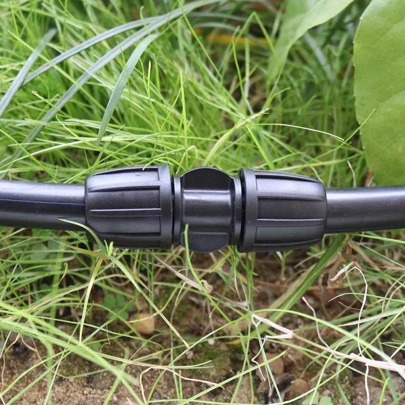 Joendoco-Connecteur de tube d\'irrigation de jardin, écrou de tuyau d\'arrosage, connecteurs en T coudés, d\'argile agricole, tuyau PE, POM, 16mm, 5