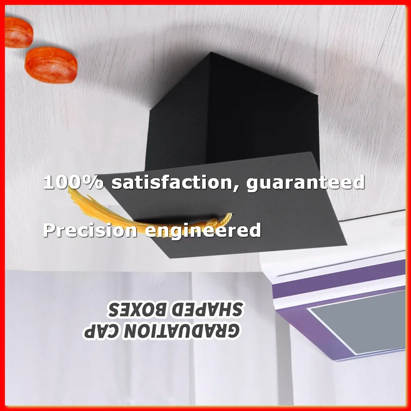 

Graduation Decorations 50PCS Graduation Candy Box DIY Grad Cap Box for Graduation Gift Graduation Favors Decor-A79M