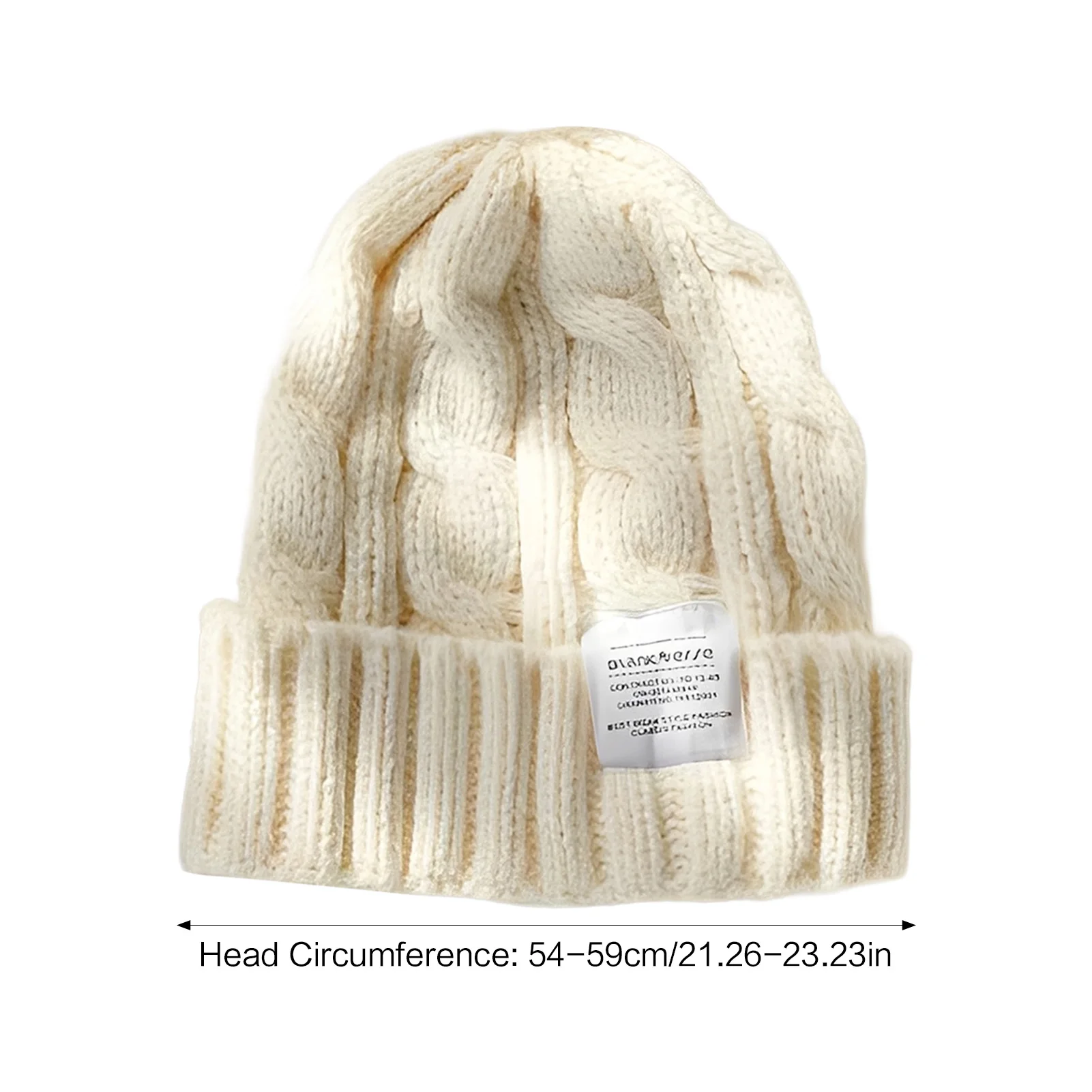 Women's Knit Beanie Hat with Ear Coverage Chunky Yarn Winter Warm Thick Crochet Cap for Cold Weather Outdoor view 6