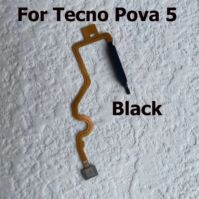 New For Tecno Pova 5 Fingerprint Sensor Button Flex Cable FPC Repair Replacement Accessories Parts