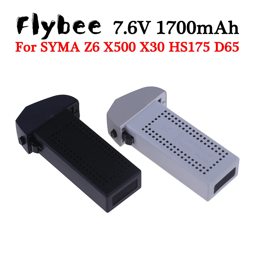 Drone Battery for Syma X30 Z6 7.6V 1700mAh Li-po Battery for D65 HS175 Syma X30 X500 Z6 RC Drone Quadcopter Replacement Battery