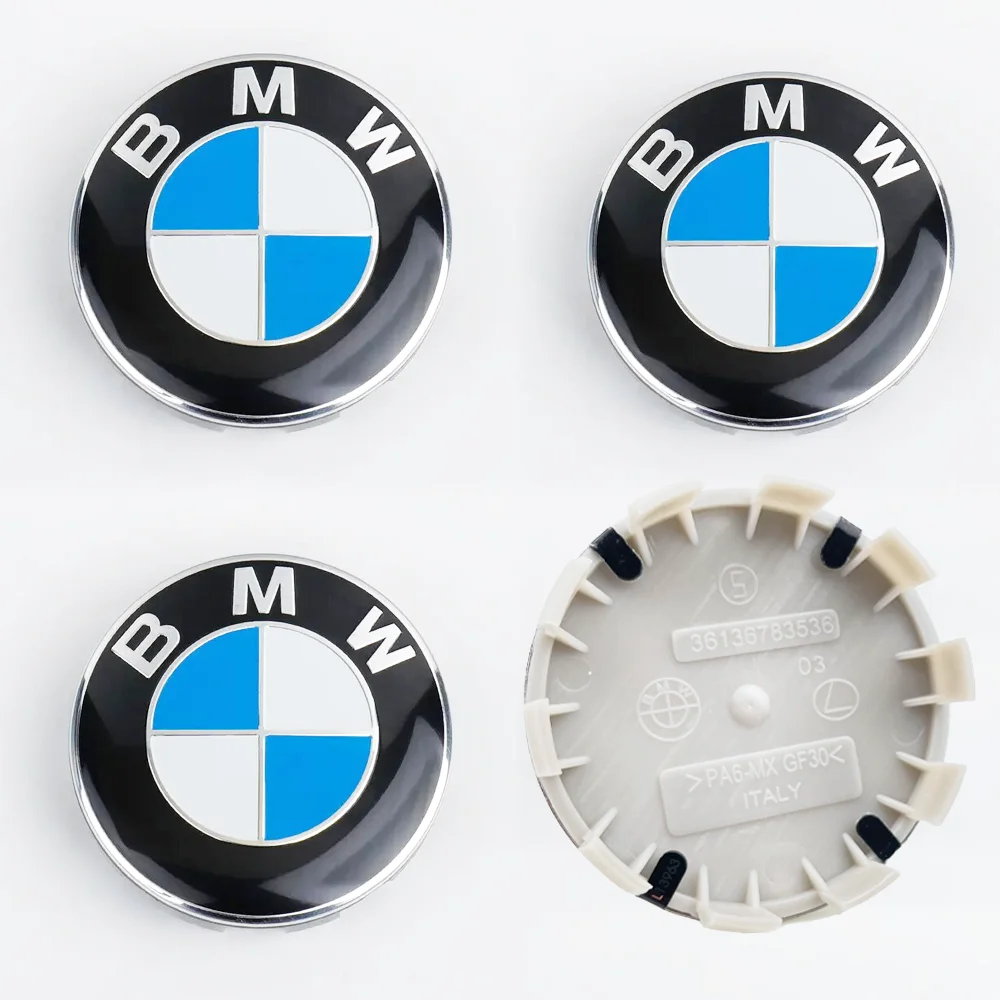 4pcs 68mm 56mm Car Cover Wheel Hub Center Caps Badge Logo Emblem For BMW M X1 X3 X5 X6 X7 1 3 4 5 6 7 Series E36 E39 E46 E60 E90