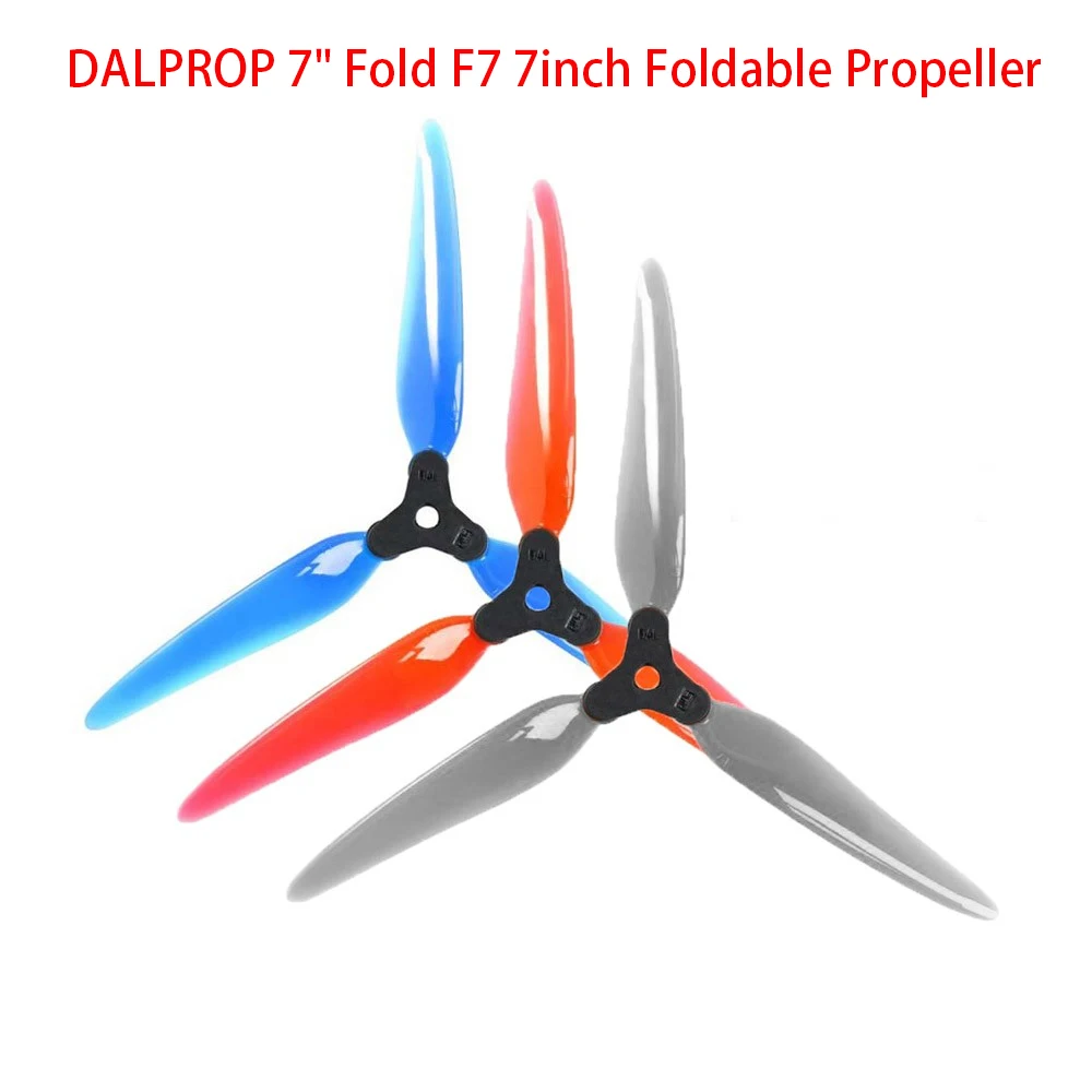 DALPROP Fold 2 F7 7051 7X5.1X3 3-Blade Folding Propeller for FPV 7inch LR7 Long Range Drones DIY Parts