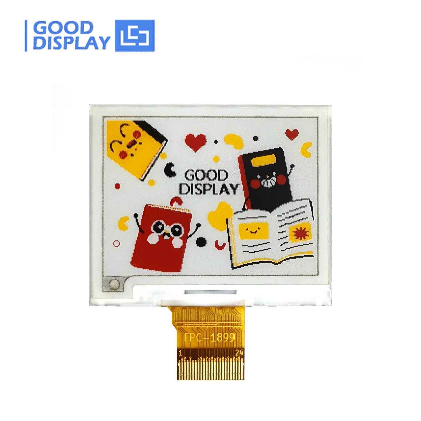 1.89 Inch 4-Color E-Paper Display 200x152 Pixel E-Ink Driver IC SSD2681 12s Fast Refresh GDEM0189F66 for Electronic Paper Produc