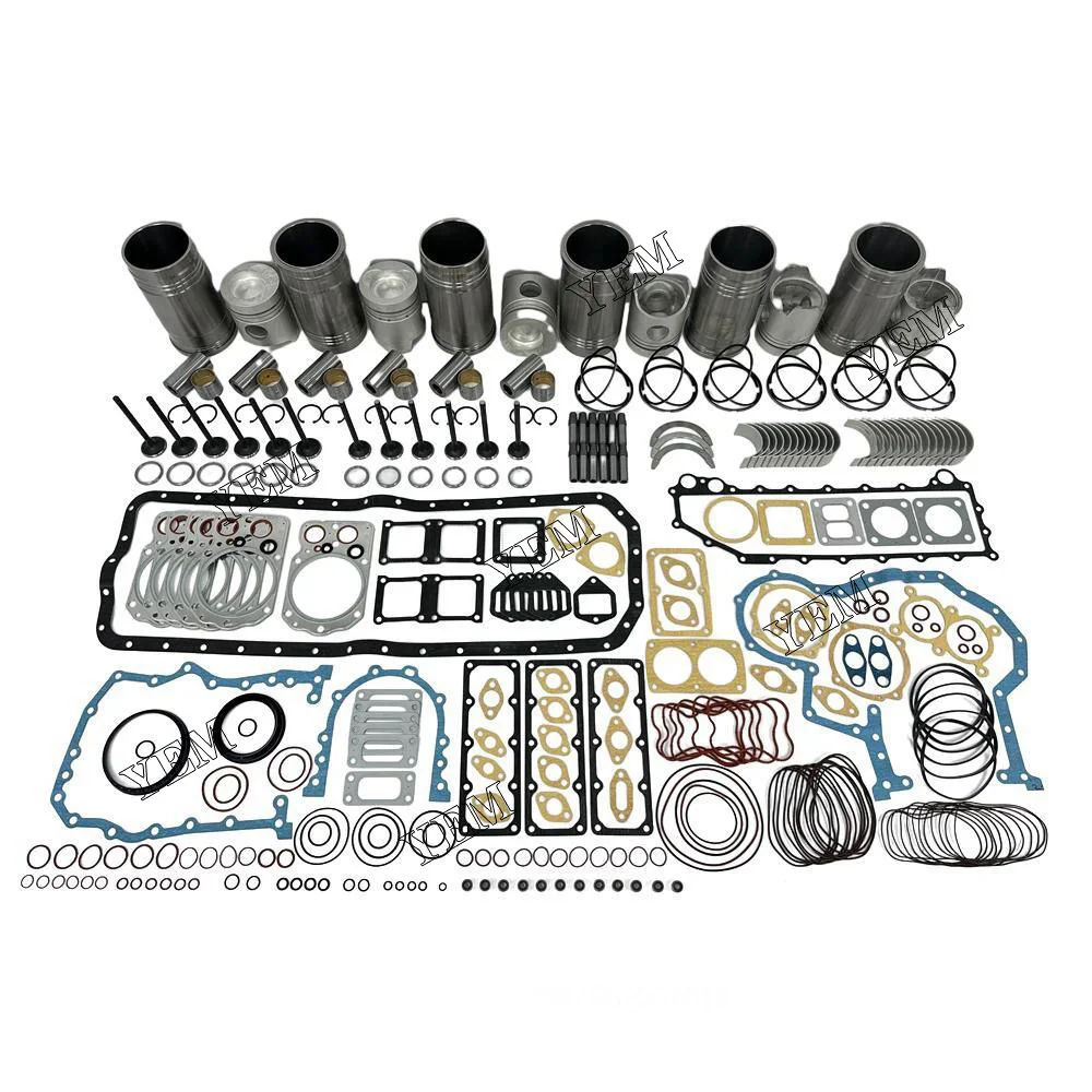 6D22 OVERHAUL KIT CYLINDER LINER KIT WITH BEARING GASKET KIT AND VALVE COMPATIBLE WITH MITSUBISHI ENGINE.