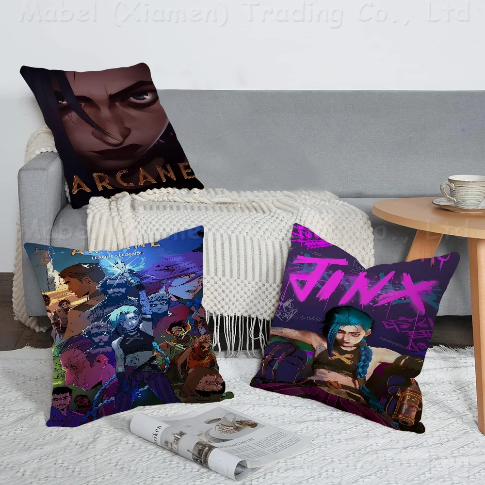 

Arcane League Of Legends Pillow Gift Home Office Decoration Bedroom Sofa Car Cushion Cover Case 45x45