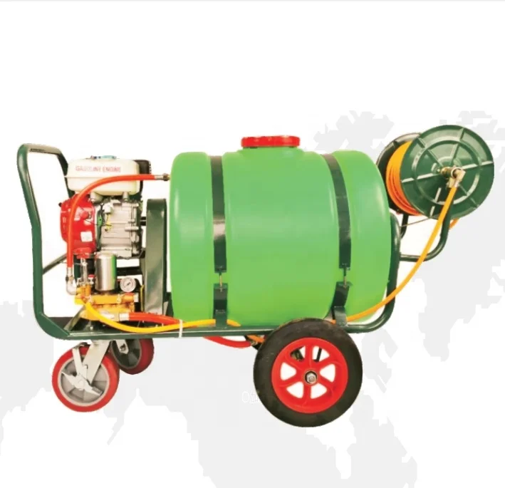 machinery equipment agricultural spray pump sprayers 200L petrol cart type high-pressure power 4 wheel sprayer machine