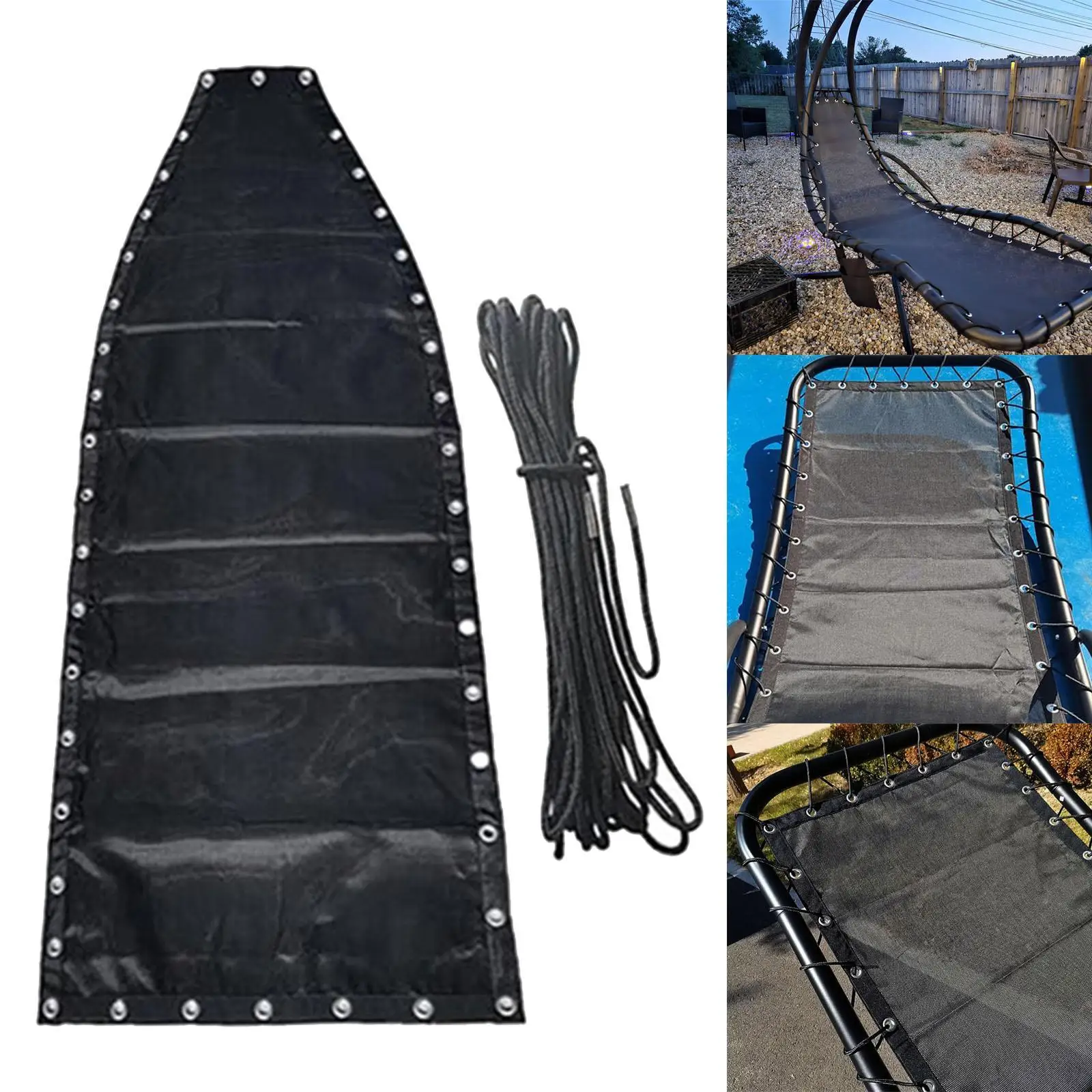 مجموعة قماش معززة بحبل لإصلاح القماش ومتانة وإكسسوارات صالة مقاومة للماء وقماش بديل عالمي #4