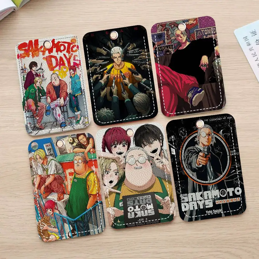 

Sakamoto Days Anime Keychain With Access Card Holder, Bus Pass & Meal Card ID Bank Card Protective Case For Security